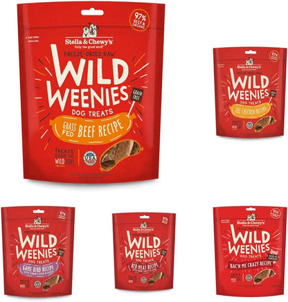 Stella & Chewy's Freeze-Dried Raw Wild Weenies Dog Treats - High-Protein Training Treats for Dogs & Puppies - All-Natural Chicken Recipe with 97% Meat & Organs - USA Made - 3.25 oz Bag - Image 10