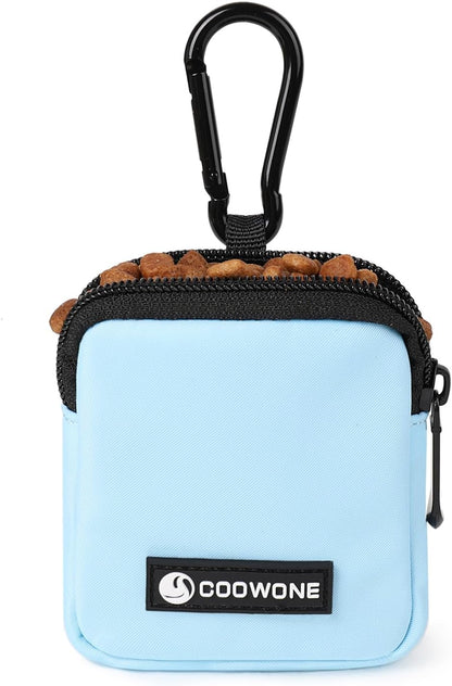 Waterproof Dog Treat Pouch, Dog Training Treat Pouch Built in Poop Bag Dispenser Adjustable Shoulder Bag (BLK) (BLK) - Image 12