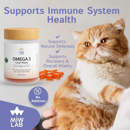 Veterinary strength EPA and DHA capsules with taurine for pet heart support
