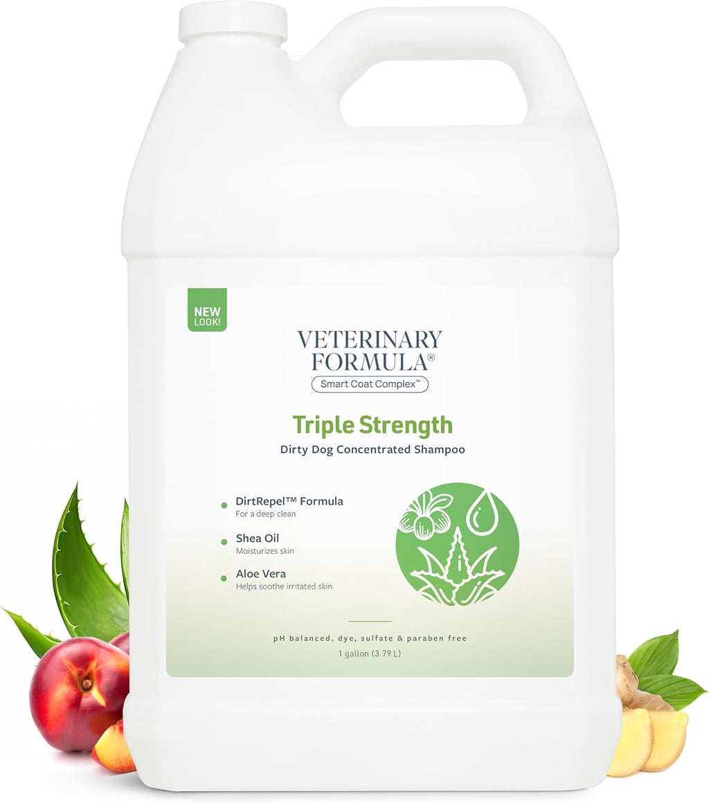Veterinary Formula Puppy Love tearless shampoo ready for bath time