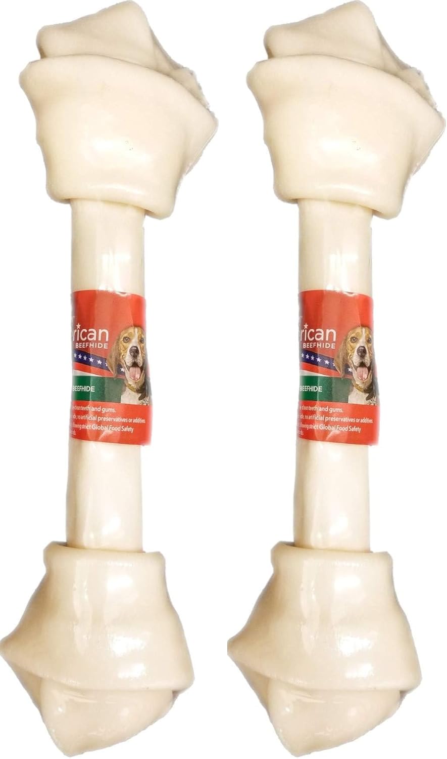 Pet Factory American Beefhide 12" Knotted Bone Dog Chew Treat - Natural Flavor, 1 Count/1 Pack - Image 9
