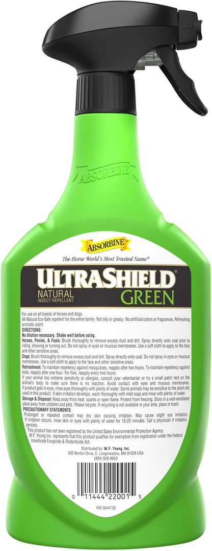 All natural long lasting fly defense spray for stable and outdoor animal care