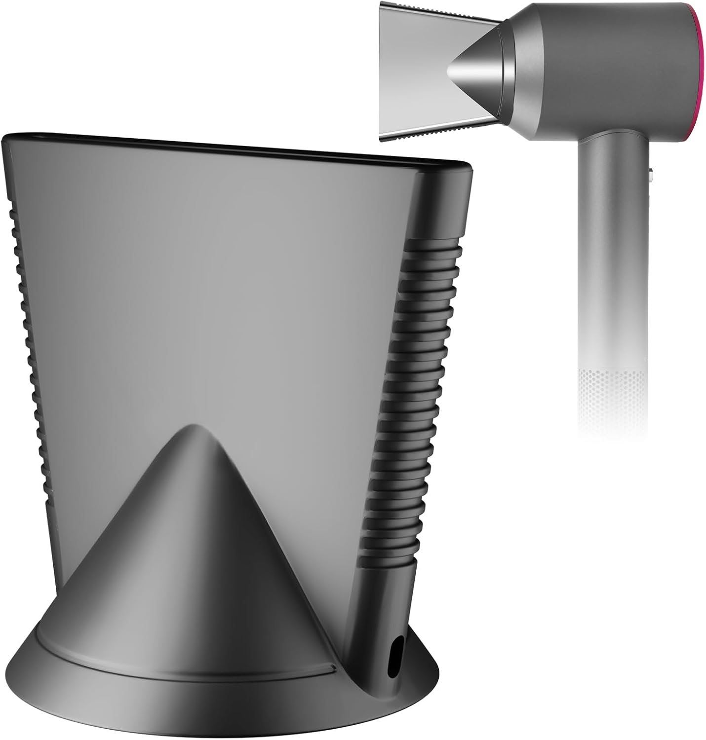 PUREGUST salon styling concentrator attachment nozzle front view showing the narrow opening for precise hair styling
