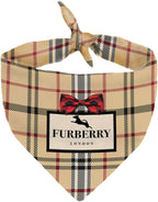 Chewy Vuiton Dog Bandana Designer Fashion Scarf Kerchief for Small Medium and Large Dogs, Funny Parody Gift for Girl or Boy Dog, Soft Durable Fabric, Adjustable Tie-On Style Triangle - Image 12