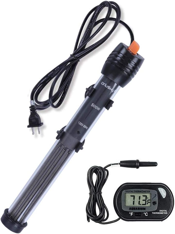 Orlushy Submersible Aquarium Heater, Adjustable Fish Tahk Heater with Free Thermometer Suitable for Marine Saltwater and Freshwater - Image 10