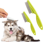 Dog Comb 2 Pack, 2026 New Professional Pet Eye Comb and Grooming Comb Set, Stainless Steel Fine Tooth Tear Stain Remover for Cats and Dogs, Pet Comb for Tangles Knots Loose Fur - Image 12