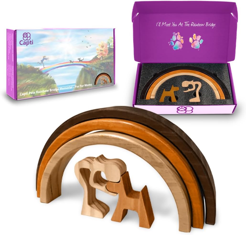 Capti Rainbow Bridge Cat Memorial Gifts - I'll Meet You at The Rainbow Bridge - Pet Loss Gifts, Bereavement, Sympathy Keepsake Cat Mom Gifts for Loss of Pet - Image 11