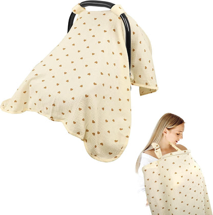 Hooyax 2-in-1 baby car seat cover front view