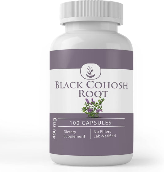 Pure Original Ingredients Black Cohosh Root capsules bottle front view