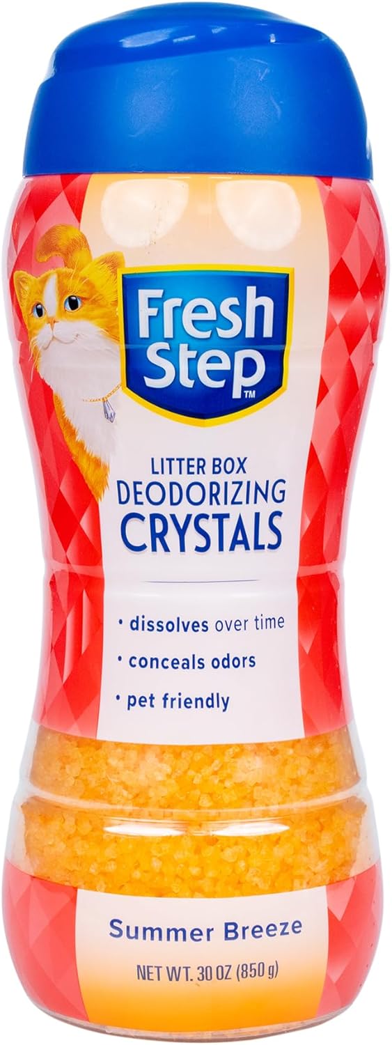 Fresh Step Cat Litter Crystals Deodorizer, Non Toxic Odor Neutralizing Crystals for Litter Boxes that Help Control Smells and Keep Home Areas Fresh, Summer Breeze Scent, 15 Ounce - Image 12