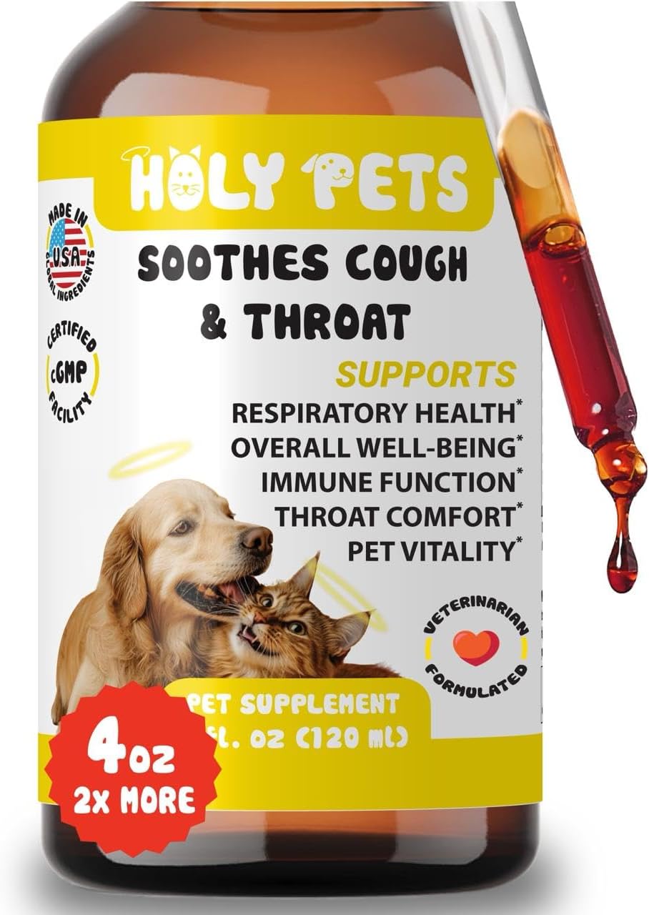 Cough Medicine for Dogs & Cats, Kennel Cough Treatment, Respiratory Infection Support - Sneezing Relief & Cough Treatment - Pet Asthma Support - Made with Natural Ingredients in The USA - Image 9