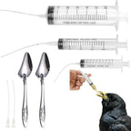 Baby Bird Feeding Syringe Set, Pet Parrot Milk Feeding Syringe with Tubes, Parrot Feeding Tubes Measuring Tools for Feeding Pets Scientific Industrial Labs... (10ml+10ml+20ml+60ml) - Image 12