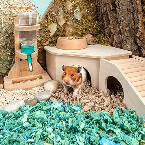 Handmade birch plywood hamster hideout showing smooth sanded corners