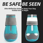 Measurement guide for Jzxoiva dog shoes on paper