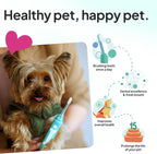 Small dog dental care kit showing ergonomic handle design