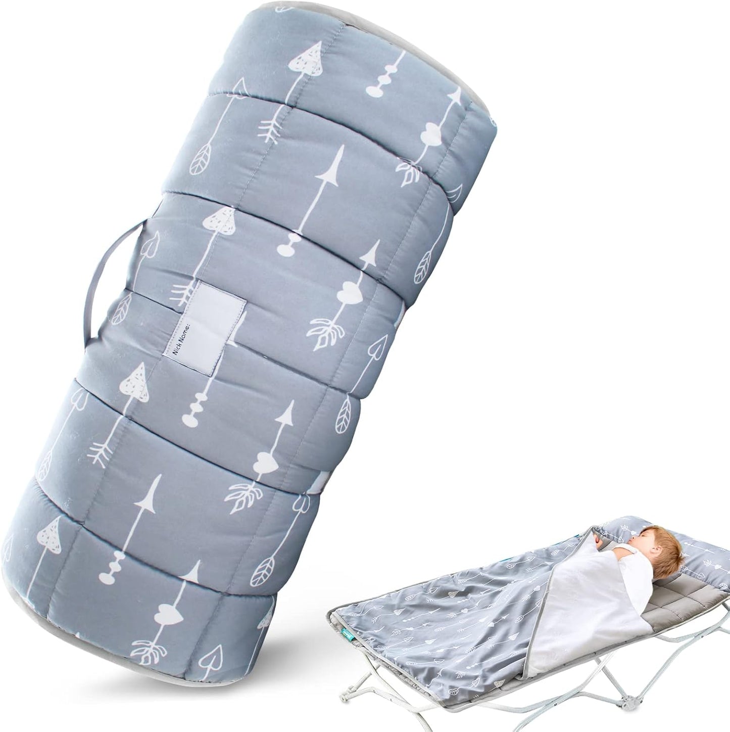 Biloban Toddler Nap Mat with Blanket front view