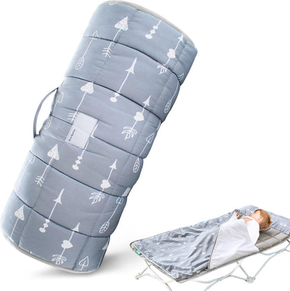 Biloban Toddler Nap Mat with Blanket front view