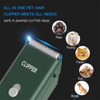 Waterproof electric pet trimmer being washed under running tap water