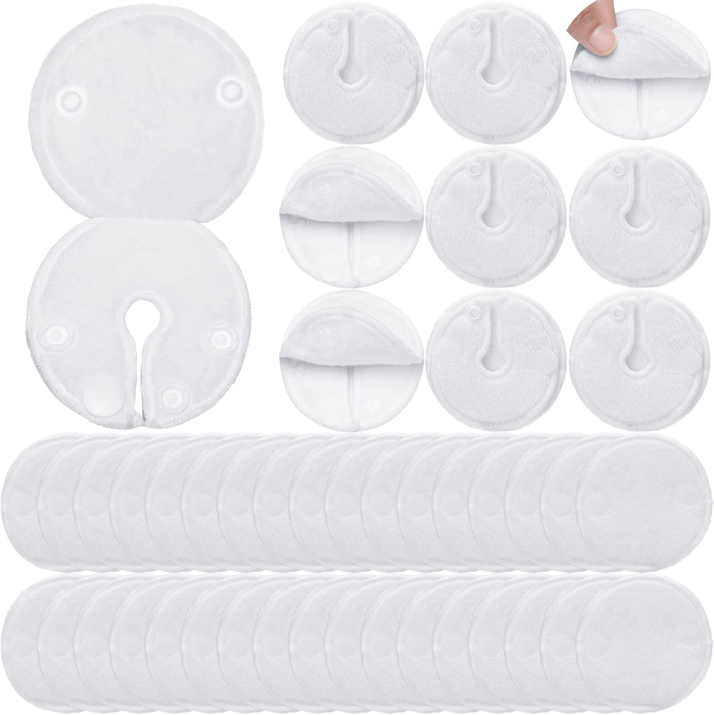 Sosation 20 pack feeding tube pads white cotton front view