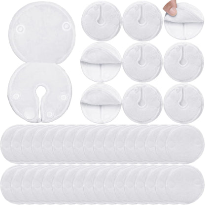 Sosation 20 pack feeding tube pads white cotton front view