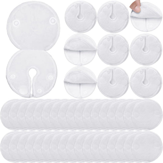 Sosation 20 pack feeding tube pads white cotton front view