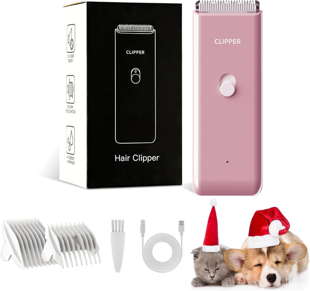 Professional Household Waterproof Low Noise Pet Hair Clippers Electric USB Rechargeable Painless Grooming Tools Hair Grooming Trimmer for Small Medium Dog Cat AP005 Green - Image 12