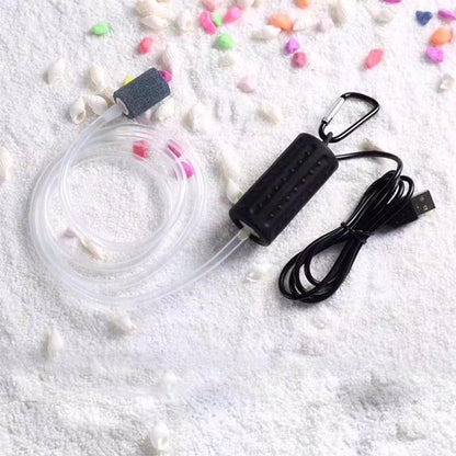 Lenpestia portable fish tank aerator with USB cable connection