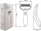 Professional quality dog and cat dematting rake tool