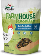 Nutritional poultry supplement packaging showing forty three percent protein claim