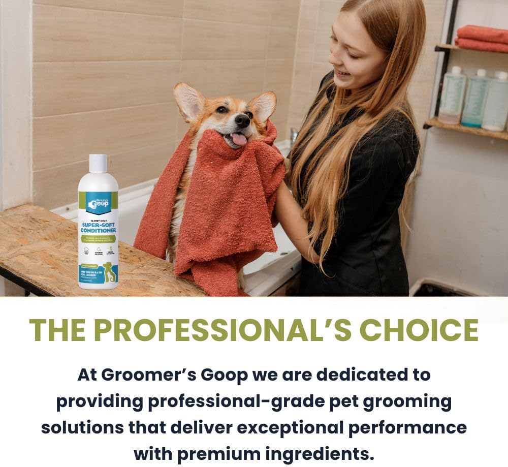 Groomers Goop deep moisture pet conditioner for healthy dog and cat coats