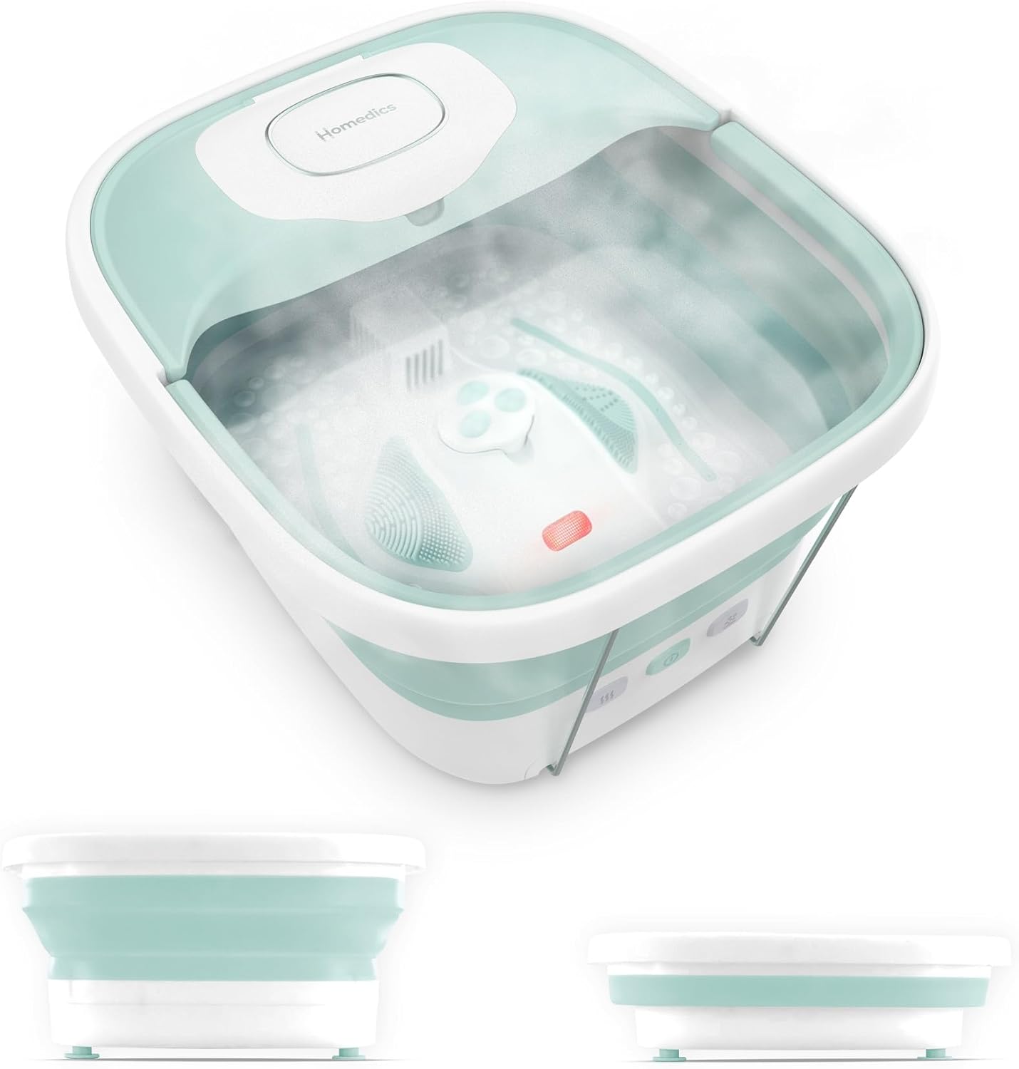 Homedics Smart Space Elite Footbath front view with bubble feature
