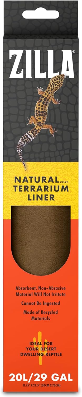 Zilla Reptile Terrarium Bedding Substrate Floor Liner, Brown, 30BR/40BR/50/65G, 17.25" x 35.25" - Image 10