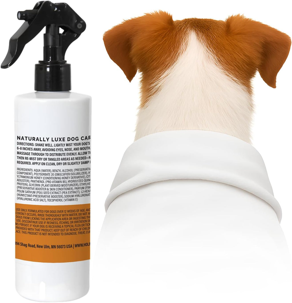 Holm & Herd Dog Deodorizing Spray - Long-Lasting Dog Coat Perfume, Leave-In Conditioner for Soft, Shiny Fur - Pet Cologne for Dogs - Oatmeal Honey 8oz - Image 9
