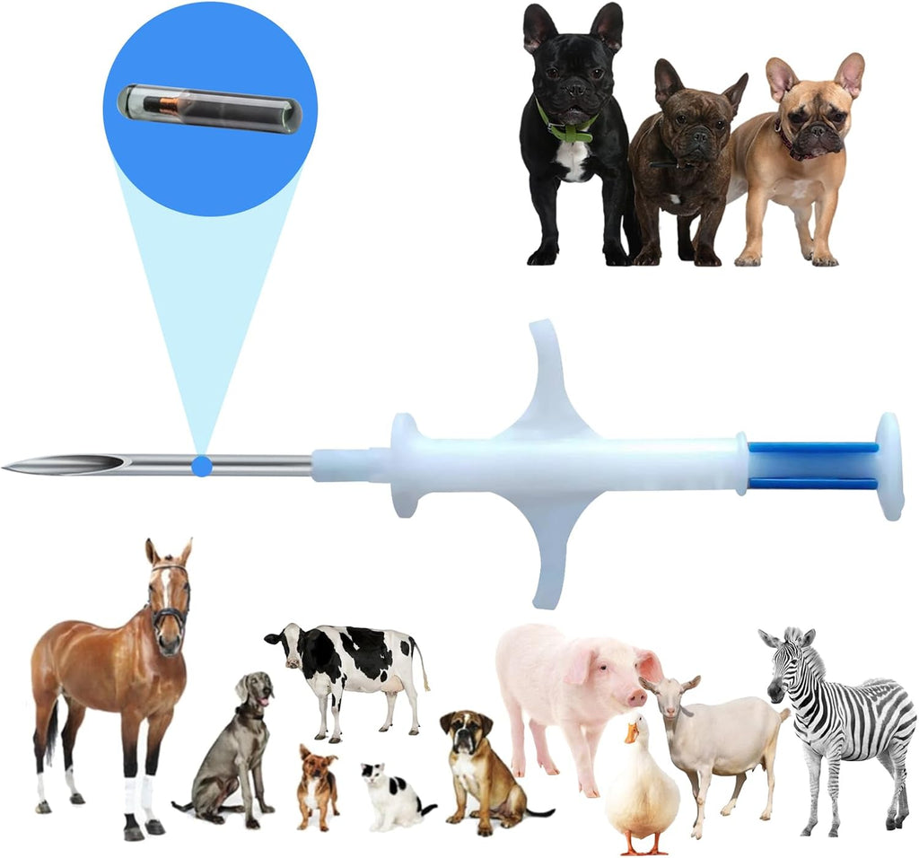 Manruta global unique 15 digit pet microchip bundle for cats and small dogs tracking.