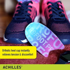 Side profile of the heel lift feature in PROFOOT orthotic inserts for men.