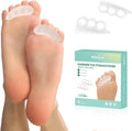 Welnove Hammer Toe Straightener front view clear silicone pads for foot alignment.