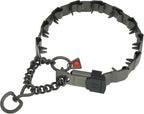 Sixteen inch neck size professional dog training collar flat lay view