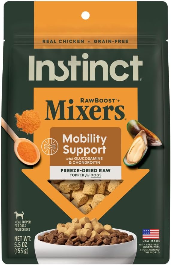 Instinct RawBoost Functional Mixers, Freeze Dried Dog Food Topper, Grain-Free, Real Chicken - Gut Health, 5.5 oz. Bag - Image 11