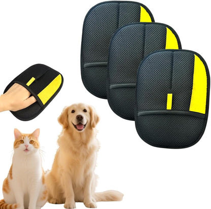 Electrostatic Pet Hair Removal Gloves: Quick Wiping - Reusable & Washable for Sofa Clothing Pet Beds Effortless Cats & Dogs Hair Remover for Busy Pet Owners (1pcs-Black) - Image 11
