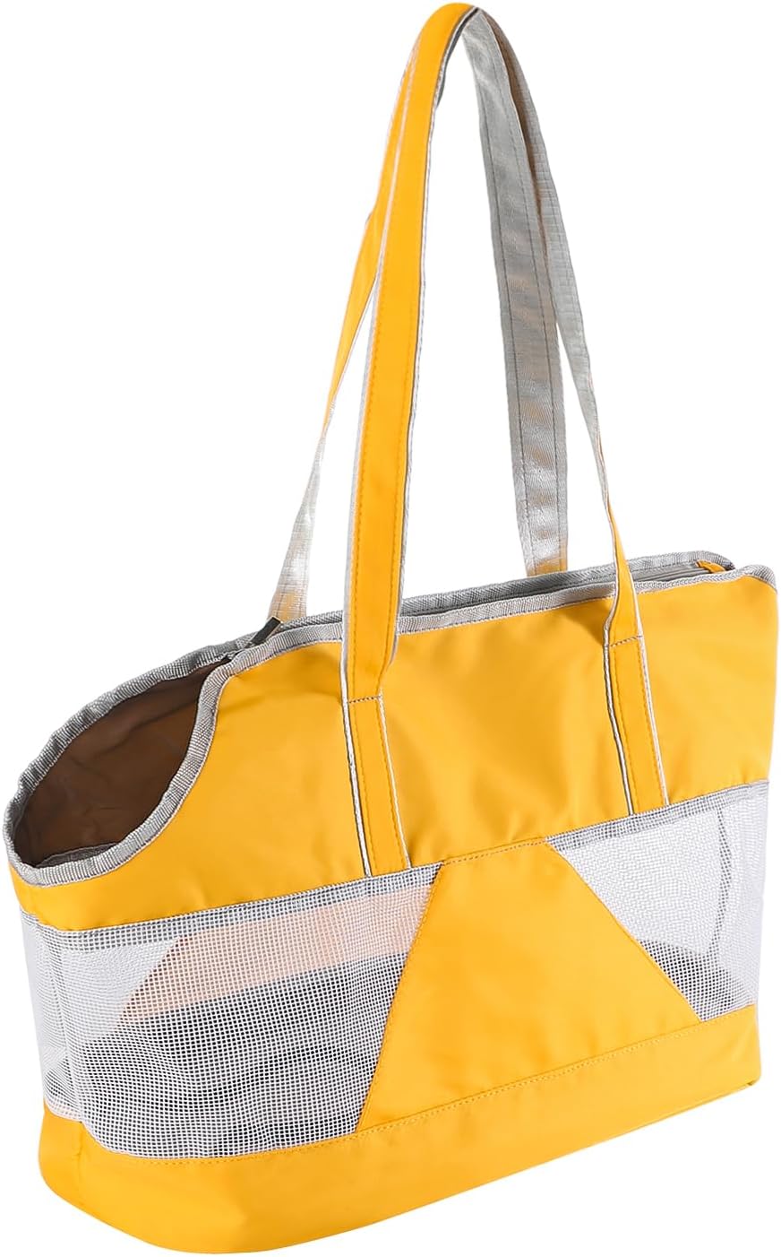 Dog Purse Carrier Pet Tote Bag Cat Carrier Handbag with Breathable Mesh Portable Dog Sling Transporter Tote Puppy Travel Outing Bag with Enhanced Bottom Support - Image 9