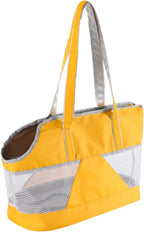 Dog Purse Carrier Pet Tote Bag Cat Carrier Handbag with Breathable Mesh Portable Dog Sling Transporter Tote Puppy Travel Outing Bag with Enhanced Bottom Support - Image 9