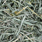 Certified organic seal on pet hay packaging