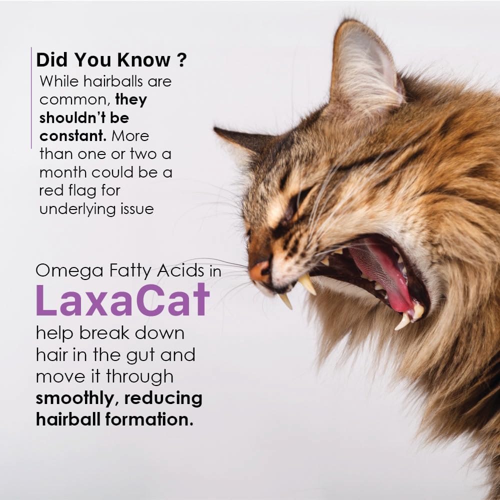 LaxaCat furball treatment paste for cats and kittens to relieve mild constipation.