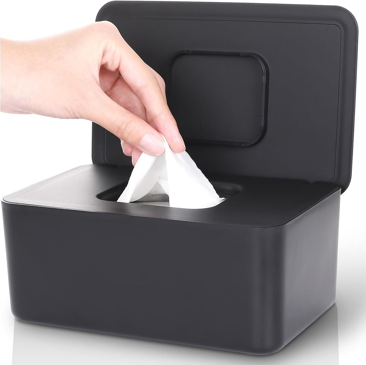 Lijroavy baby wipes dispenser black front view