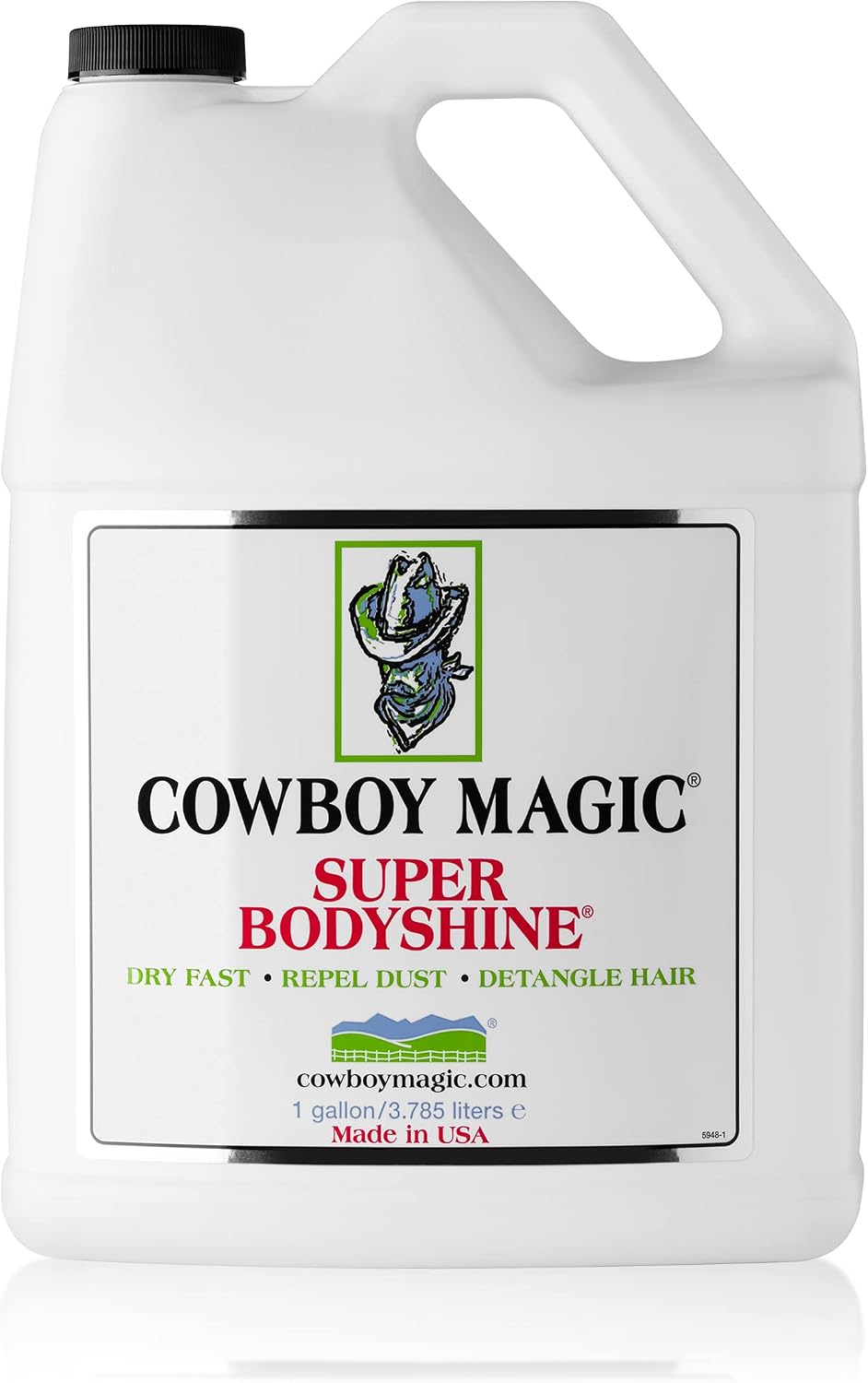 Cowboy Magic Super Bodyshine 32 ounce bottle label details