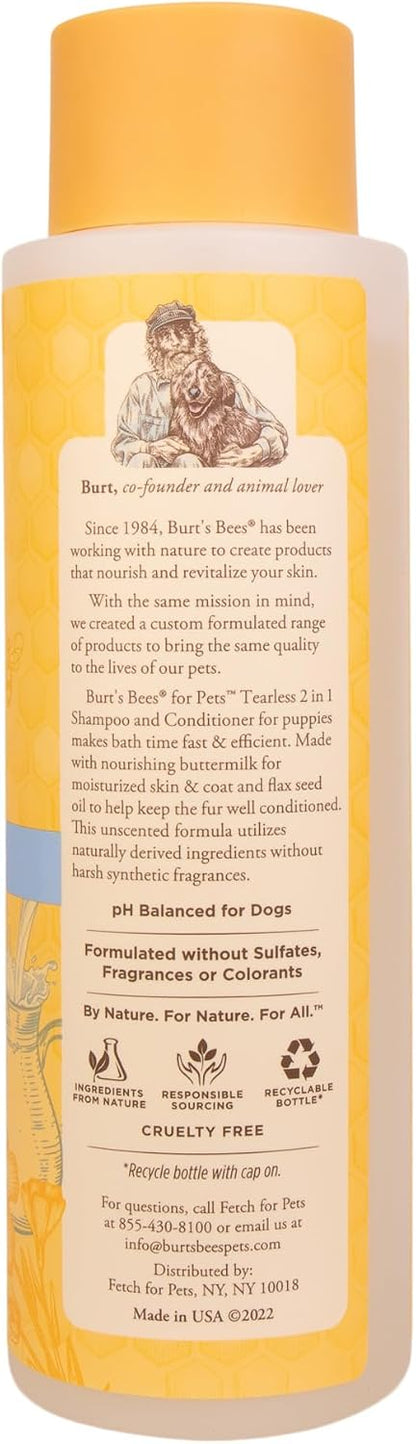 Burt's Bees for Pets Tear Free Puppy Shampoo & Conditioner with Buttermilk, 2 in 1 Gentle Dog Shampoo for Puppies, Cleans and Conditions Sensitive Skin, 16 Fl Oz - Image 10