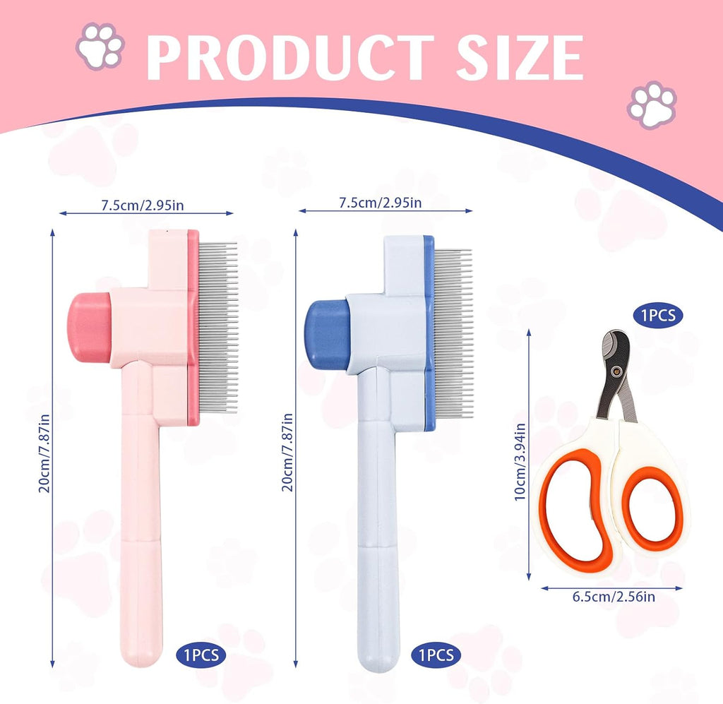 Fine tooth flea comb for dogs and cats undercoat grooming