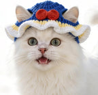 Cute Cat Hat Costume Suitable for 5 to16 lbs - Frog Cat Bonnet Head Circumference 11" or Less Cat Halloween Christmas Costumes Pet Photography Outfits - Image 15