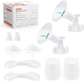Hranio breast pump parts replacement kit front view showing complete double set accessories