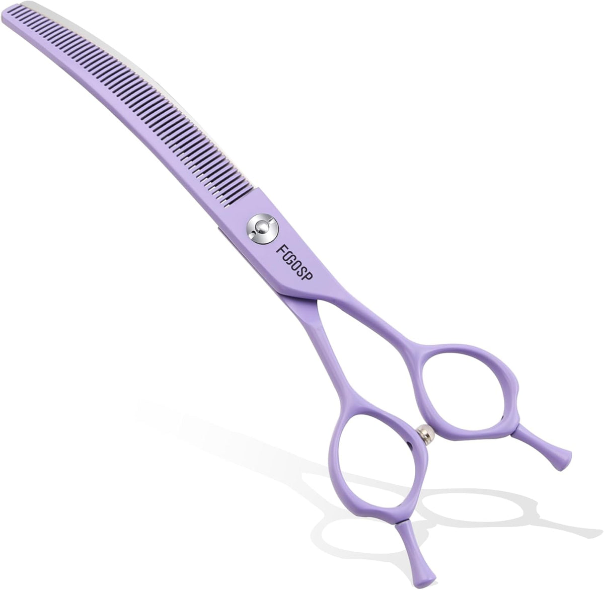 FOGOSP professional curved thinning shears dog grooming scissors front view